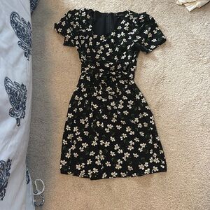 Black Floral Dresss